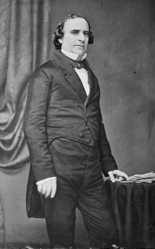 Mathew Brady portrait of David Levy Yulee, the first Jewish U.S. Senator and Florida railroad pioneer, from the Library of Congress.