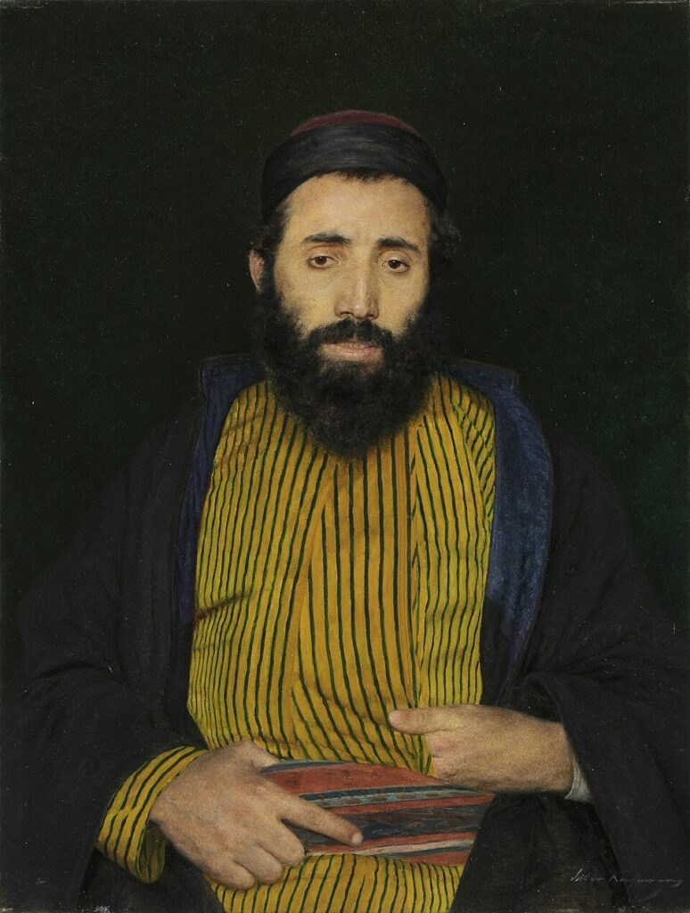 Portrait of a Sephardic Jew by Isidor Kaufmann in1900