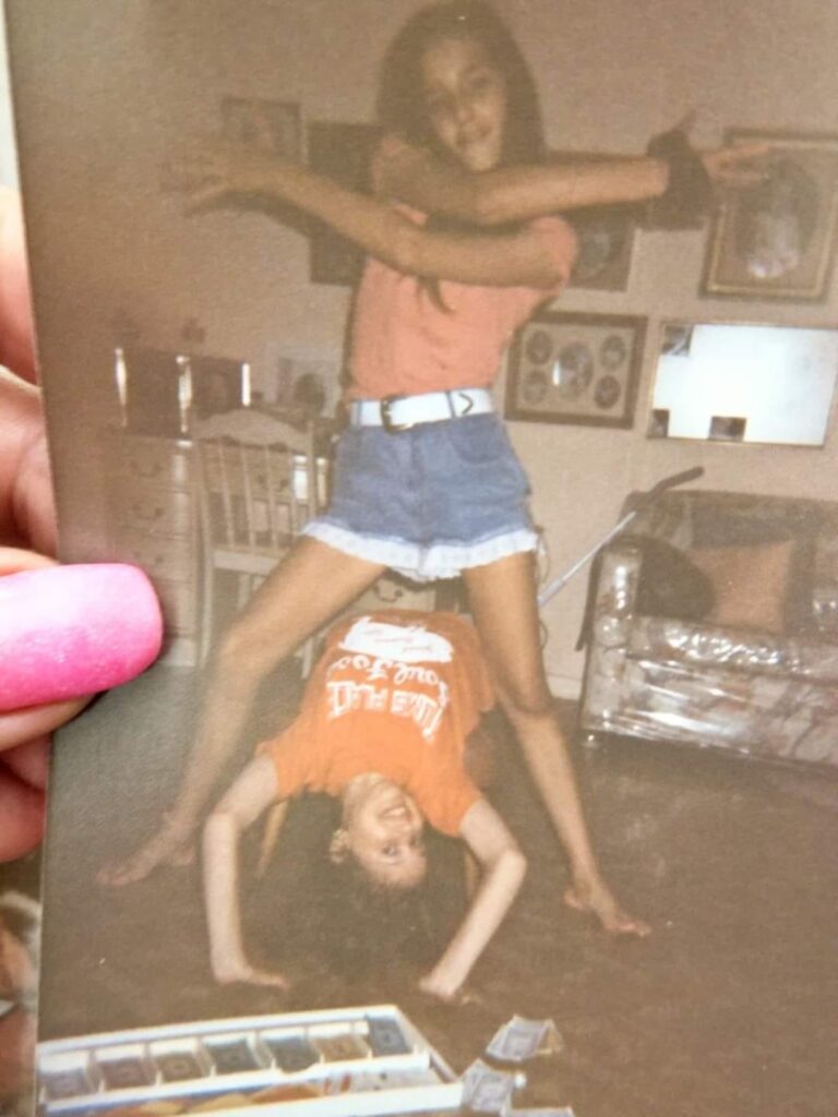 Daisy Chain and her best friend playing as young girls